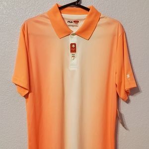MEN'S FILA SPORT ATHLETIC FIT GOLF SHIRT SIZE SMALL.